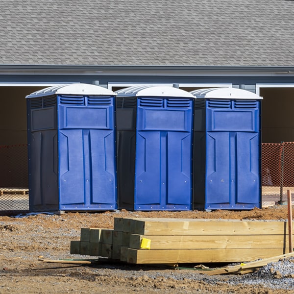 are there any restrictions on where i can place the portable restrooms during my rental period in Fork Union Virginia